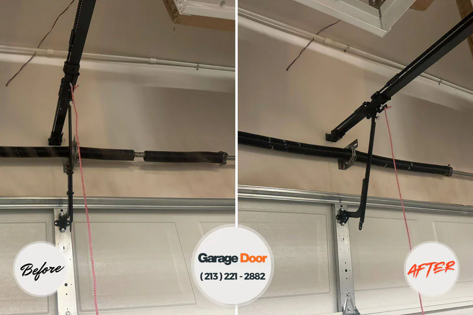 Before and after: garage door repair St. George, SC
